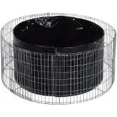 Bellissa 95568 Gabionen Hochbeet rund - Verkleidung Beet