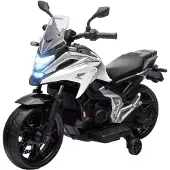 AIYAPLAY Kinder Elektro-Motorrad 12V Kindermotorrad mit MP3 USB LED-Scheinwerfer