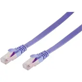 Shiverpeaks RJ45 Flachkabel m. CAT 7 Rohkabel slim violett 2m