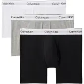 Calvin Klein 3er-Pack Boxershorts Schwarz, Weiß, Grau meliert Herren