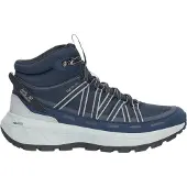 Jack Wolfskin Wanderschuh "WILD HIKE TEXAPORE MID M", Herren, Gr. 44,5, blau (midnight sky), Synthetik, Schuhe Wanderschuh, wasserdicht, Trekkingschuh