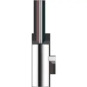 Keuco COLLECTION MOLL Toilettenbürstengarnitur, Bürste mit Deckel, Metallgehäuse, 12769010101, Farbe: verchromt / anthrazit