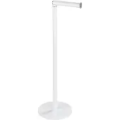 Wenko Toilettenpapierhalter , weiß, B:21cm H:55cm L:17cm, Stahl, Toilettenpapierhalter, Toilettenpapierhalter, 2 in 1, mit Ersatzrollenhalter, Höhe: 55 cm