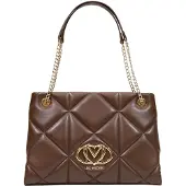 Love Moschino Love Shopper gesteppt braun Kettenhenkel gold