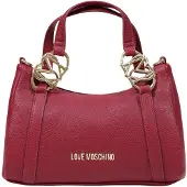Love Moschino Love Handtasche bordeaux genarbt Dekorglieder Zip