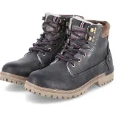 Mustang Winterboots Herren Kunstleder Grau Größe: 44