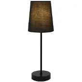 HOME DELUXE Tischlampe VANA - Schwarz | Tischlampe, klassische Tischlampe, schwarze Lampe