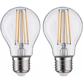 Paulmann LED-Lampe E27 7W Filament 2.700K klar 2er-Packung