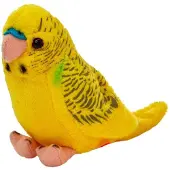 Beppe Żółta papuga falista pluszowa maskotka 13 cm