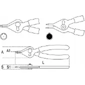 Beta 1039 Universal Seger-Sicherungsringzange 150mm