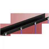 Keuco Duschablage, abnehmbar, 1410-1600 mm, 24953370600, Farbe: Schwarz Matt