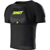 Shot Airlight kurzarm Protektorenjacke, schwarz/neon-gelb, L