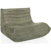 OEM Lounge-Sessel Stoff Petrol, Plissee-Design, 72x90x100 cm