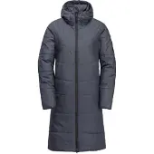 Jack Wolfskin Funktionsmantel "DEUTZER COAT W", Damen, Gr. XS, blau (schwarz, navy), Obermaterial: 100% Polyester. Füllung: 100% Polyester. Futter: 100% Polyester, Mäntel Funktionsmantel