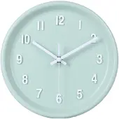 Sensahome Wanduhr Oslo – Modernes skandinavisches Design – Runde Uhr – Ø25 cm – Türkis