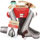 Flamingo Hund Geschirr Step&Go Nelson Grau L 37cm 44cm