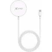 XLayer Ladegerät MagFix Pro Magsafe Wireless Charging Pad kompatibel 15W Weiß