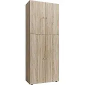 VCM Schuhschrank "XXL Holz Großer Schuhschrank Schuhkommode Lona 9", braun (sonoma, eiche (sägerau)), B:70cm T:40cm, Obermaterial: 100% Holz Wood., Schränke, Schuhschrank