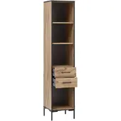 Schildmeyer Aktenregal "Serie 2000", beige (eiche landhaus dekor), B:40,2cm H:194,2cm T:39cm, Holzwerkstoff, Regale, Aktenregal