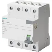 Siemens 5SV4442-0 FI-Schutzschalter, 4-polig, Typ AC, In: 25 A, 100 mA, Un AC: 400 V 5SV44420