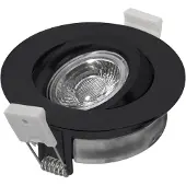 Heitronic DL6809 500953 LED-Einbauleuchte 7 W Warmweiß Schwarz