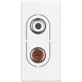 Legrand HD4281 Anschlussdose RCA 2-Fach white