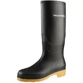 Dunlop Dull Klassischer Gummistiefel Schwarz, Regenstiefel Uni, Größe 40