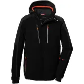 Killtec Herren Skijacke/Funktionsjacke mit abzippbarer Kapuze und Schneefang KSW