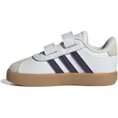 Adidas Unisex Baby Vl Court 3.0 Infants Shoes, FTWR White/Violet/Gum 3, 23 EU