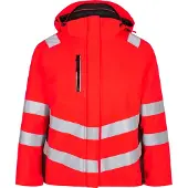 Engel Warnschutz Winterjacke Safety Damen 1943-930 Damen Gr. XS rot/schwarz