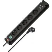 Brennenstuhl Bremounta, 3 m, Drinnen, Typ F, Type F (CEE 7/4), IP20, Schwarz