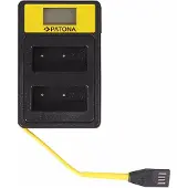 PATONA Smart Dual LCD USB Ladegerät für Fuji NP-W126