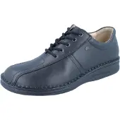 Finn Comfort Dijon Herren Schnürhalbschuhe schwarz Glattleder - Größe: UK 12