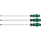 Wera 335/350/355/3 Schraubendrehersatz Kraftform Plus mit 300 mm langen Klingen, 3-teilig - 05347735002