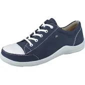 Finn Comfort Soho Damen Schnürschuhe blau Nubukleder - Größe: 43