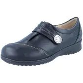 Finn Comfort Galway Damen Kletthalbschuhe schwarz Glattleder - Größe: UK 6