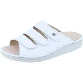Finn Comfort Korfu Damen Herren Pantolette weiss Glattleder - Größe: 37
