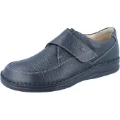 Finn Comfort Braga Herren Kletthalbschuhe schwarz Glattleder - Größe: UK 6