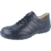 Finn Comfort Syracuse Herren Schnürschuhe schwarz Glattleder - Größe: UK 8