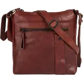 Spikes & Sparrow Umhängetasche "Herren, Damen echt Leder", Damen, Gr. B/H/T: 23cm x 21cm x 7cm onesize, braun (cognac), Leder, Taschen Umhängetasche, echt Leder