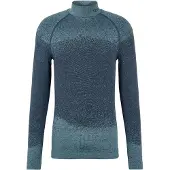 Falke Herren Langarmshirt Maximum Warm, XL, Blau, Mehrfarbig