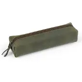 OEM Leder Etui mit Reißverschluss - Olihggrün