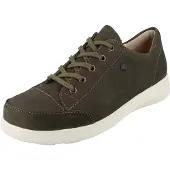 Finn Comfort Fataga Damen Schnürhalbschuhe olivegrün Nubukleder - Größe: 37