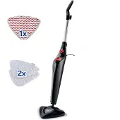 Vileda Steam Plus Dampfreiniger mit PowerPad und 2 Mikrofaser-Ersatzpads