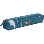 Milan Mini-Federmäppchen, rund, Serie Lava, blau