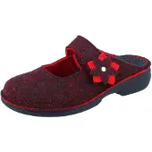 Finn Comfort Arlberg Damen Hausschuhe rot Filz - Größe: 39