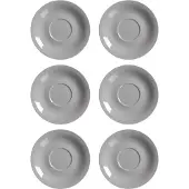 Ritzenhoff & Breker Untertasse "Jumbountertassen Doppio ø 17 cm 6er Set", grau, Speiseteller, Untertasse