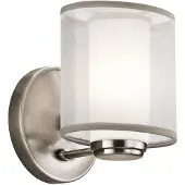 Kichler Elstead Saldana LED Wandleuchte G9 Klassisches Zinn