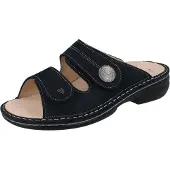 Finn Comfort Sansibar Damen Pantolette dunkelblau nautic Nubukleder - Größe: 41