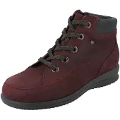 Finn Comfort Parsenn Damen Winter Schnürstiefel weinrot Nubukleder - Größe: UK 7,5